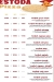 Estoda Cheese king menu prices