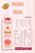 Manna Patisserie delivery menu