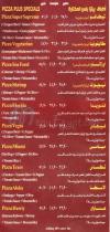 Pizza Plus menu