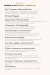 St Tropez menu