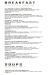 The Eataly menu